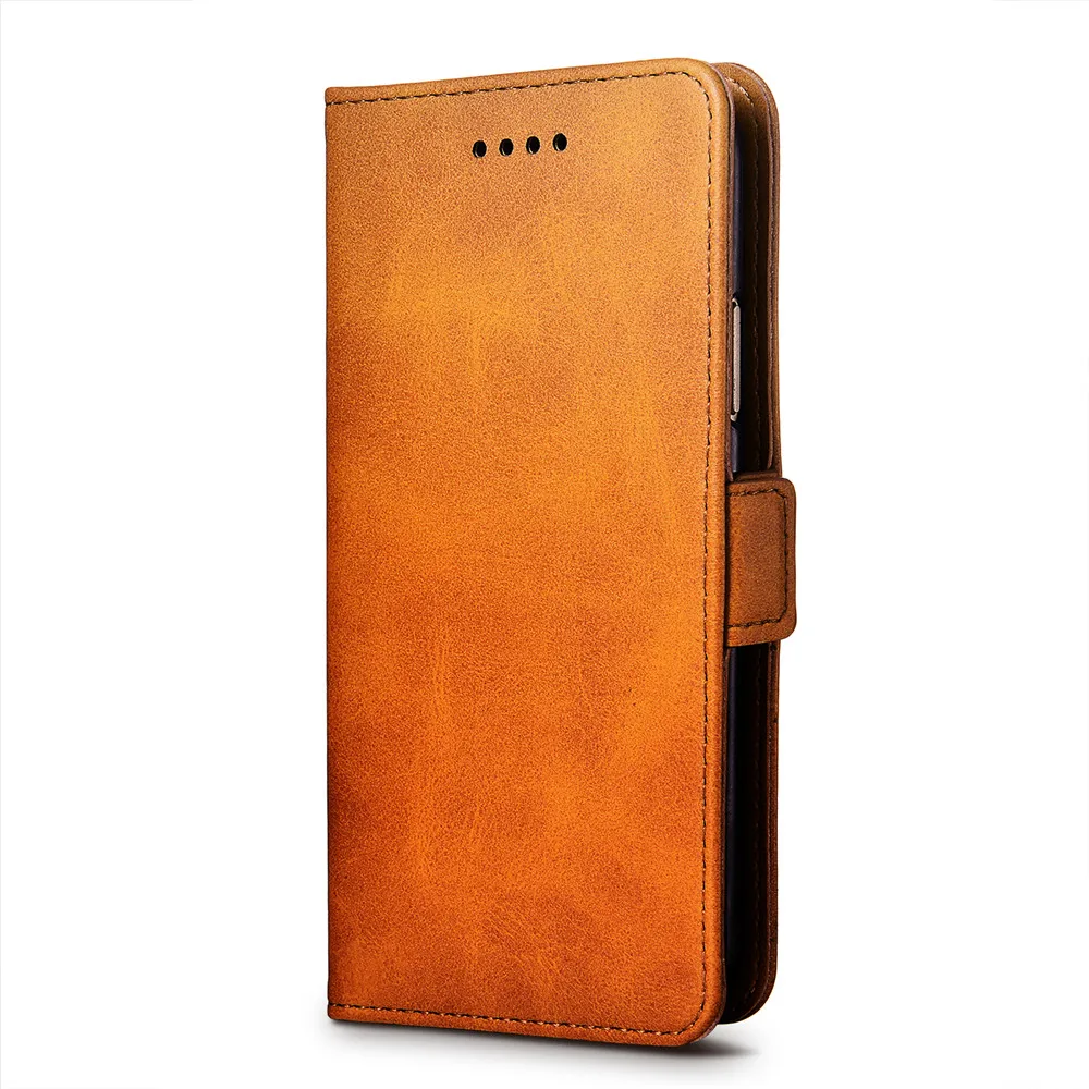 Кожаный флип чехол для Blackview A60 Pro Мягкая силиконовая задняя крышка кошелек