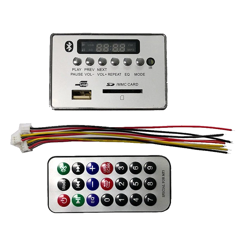 5 0 Bluetooth o приемник Ape Mp3 Wav Wma декодер плата Dac Car Модуль Usb Tf радио для усилителя
