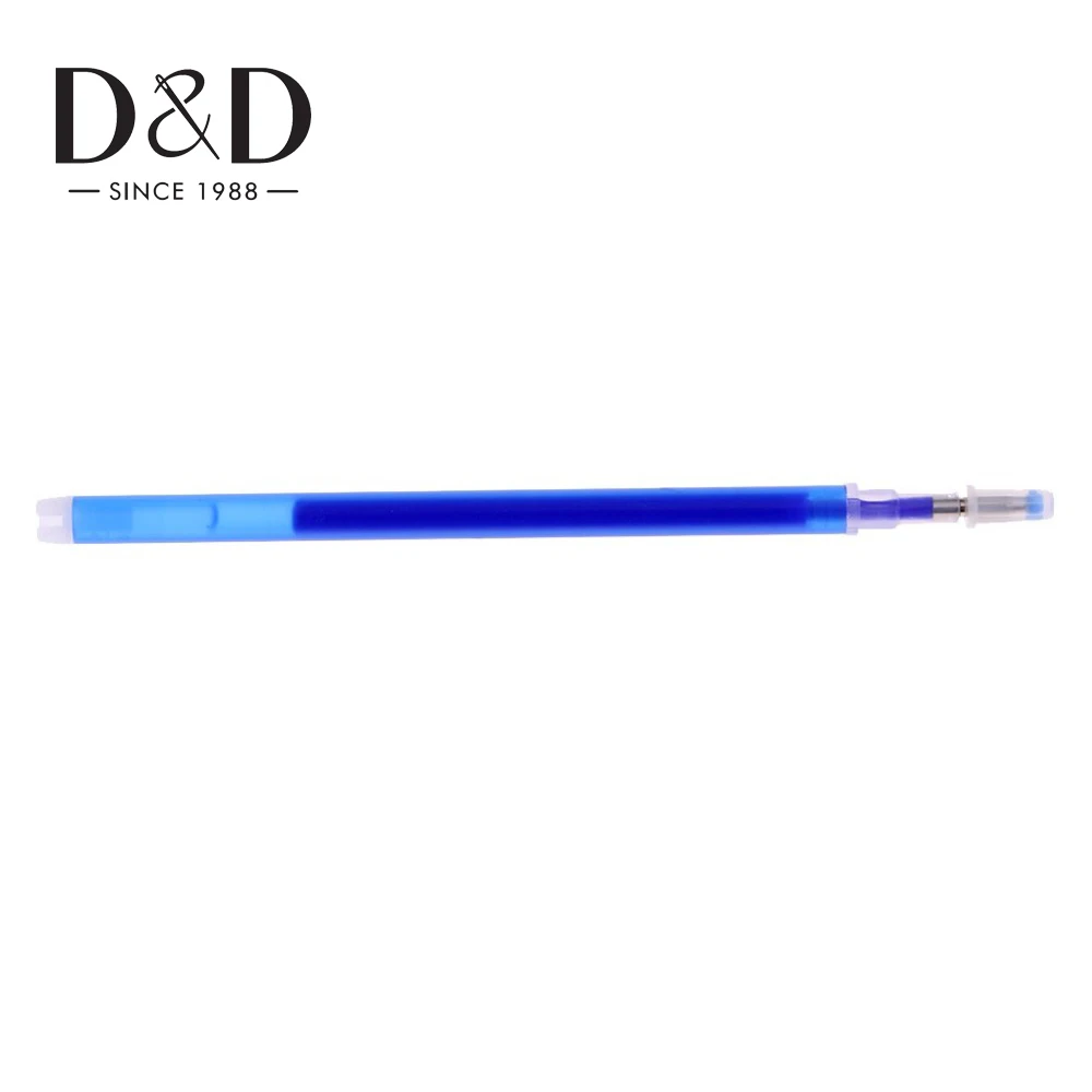 10Pcs Heat Erasable Refill Pens High Temperature Disappearing Fabric Marker Pen for Patchwork Fabric PU Leather Mark Sewing Tool