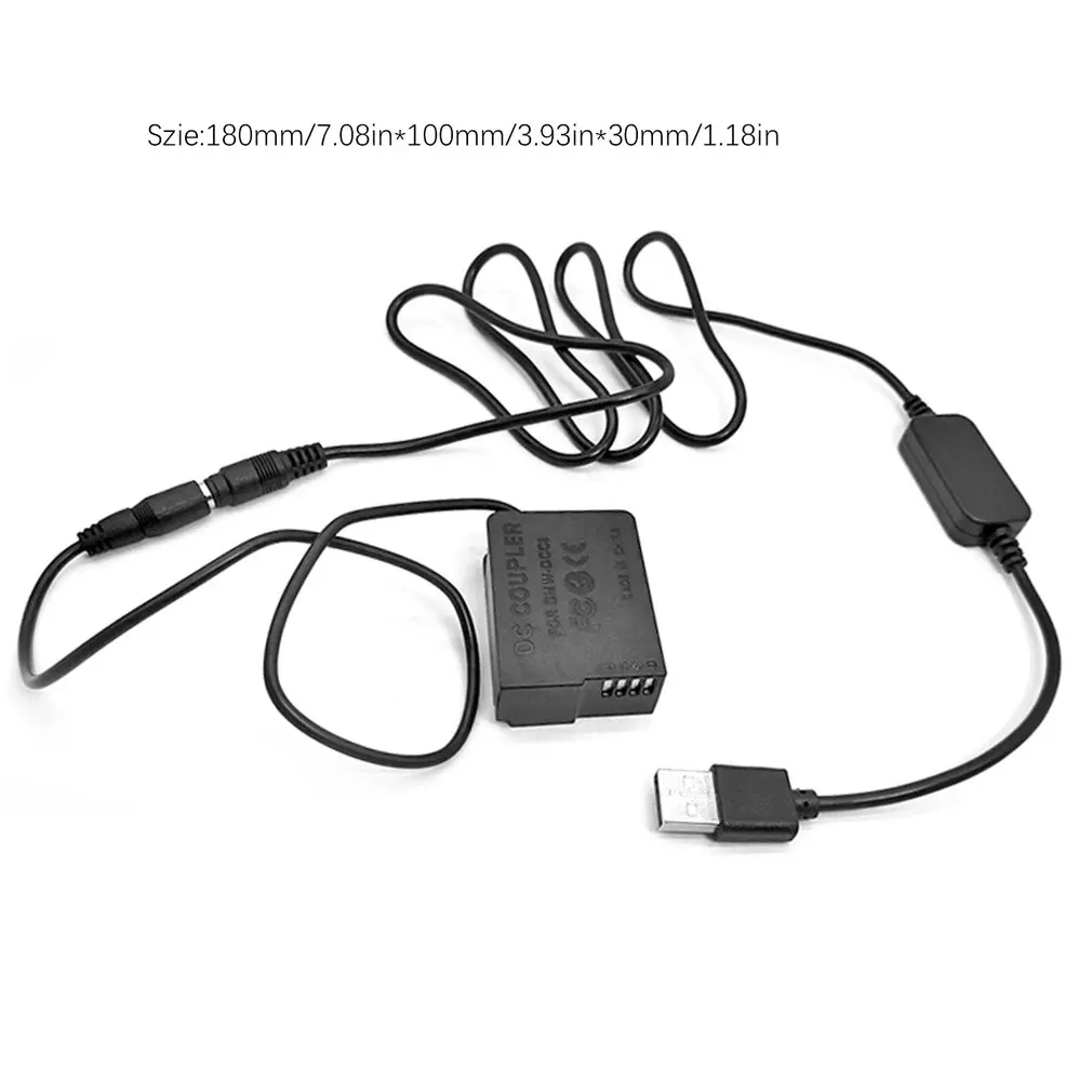 DCC8 соединитель прямого тока DMW-BLC12 поддельные батареи с USB кабелем для цифрового