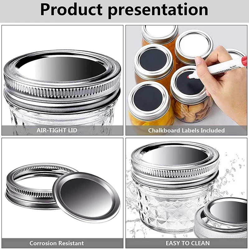 

Canning Lids Regular Mouth,Red Canning Jar Lifter Tongs,Lids for Mason Jar Lids,Split-Type Lids Leak Proof Jar Caps