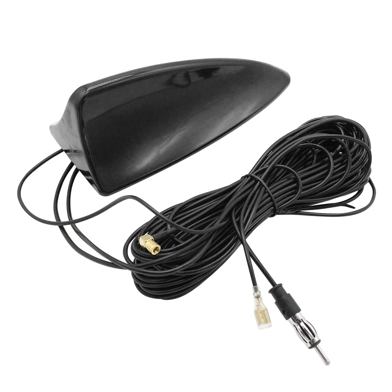 

Универсальная автомобильная антенна 5 м DAB AM/FM, автомобильный радиоприемник, адаптер SMB 12 В, автомобильный Акулий плавник, украшение для крыш...