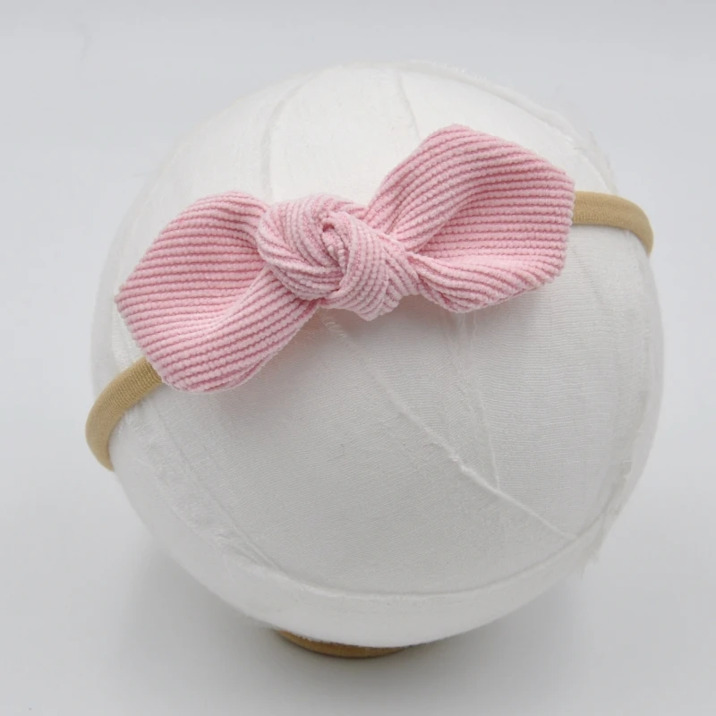 16 шт./лот Вельветовая повязка на голову с бантом тканевая нейлоновая для волос