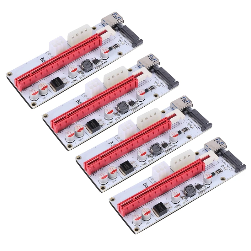 

4X USB 3.0 Pcie PCI-E Express 1X To 16X GPU Extender Riser Card Adapter