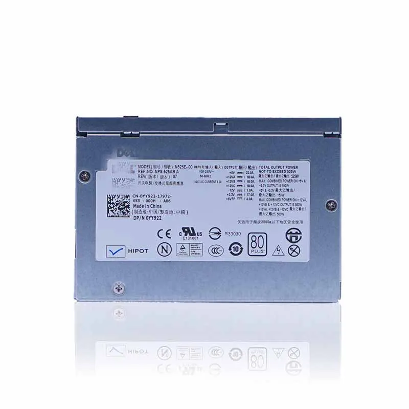 Для Dell T3400 источник питания для рабочей станции YY922 YN637 525 Вт N525E-00 A | Компьютеры и