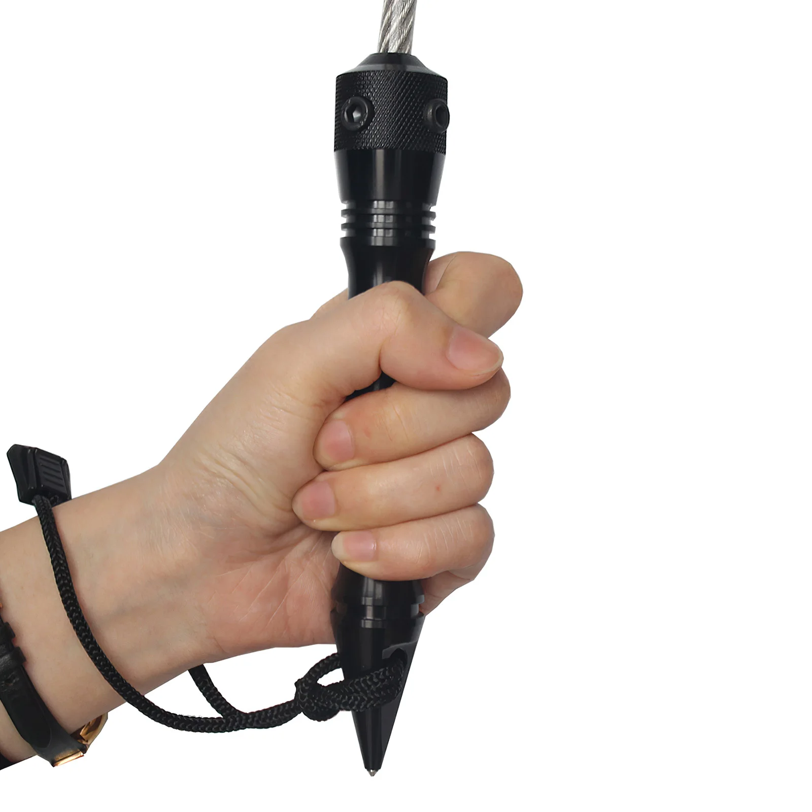 

Practical Emergency Rescue Tool Non-Slip Handle Car Window Breaker Multi-Purposes Stainless Steel Whip Self-Defense Whip Set