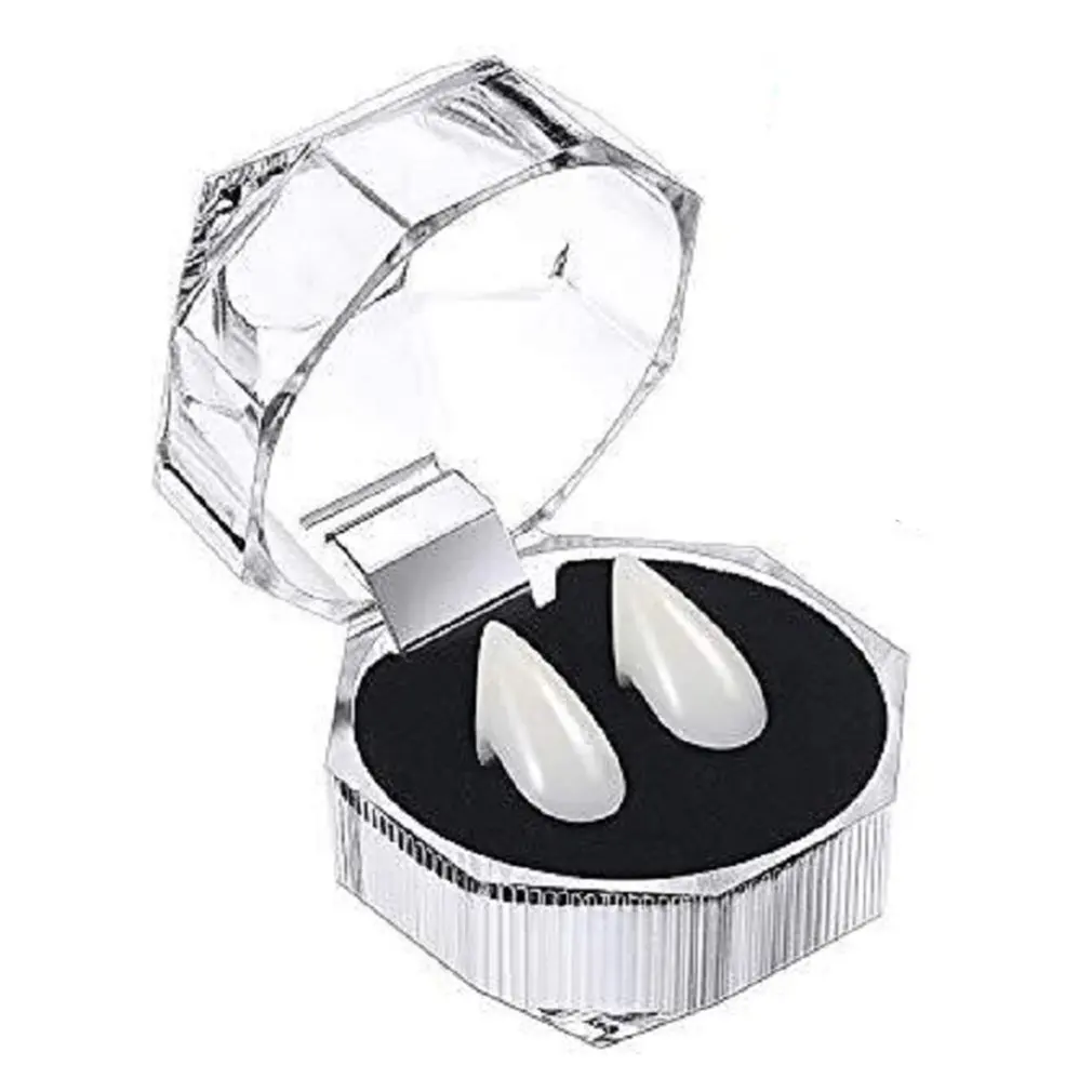 2 шт. Косплей Хэллоуин протезы зомби зубы вампира стандартные клыки оборотеня