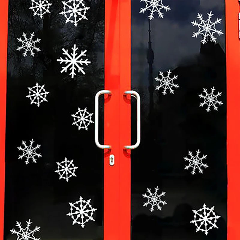 Бесплатная доставка Рождественская Снежинка окно сделай сам наклейка на стену