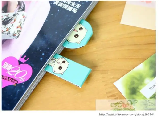 2 шт. упак. в партии мультяшный анимальный 5 серия магнитный мини Закладка Сова