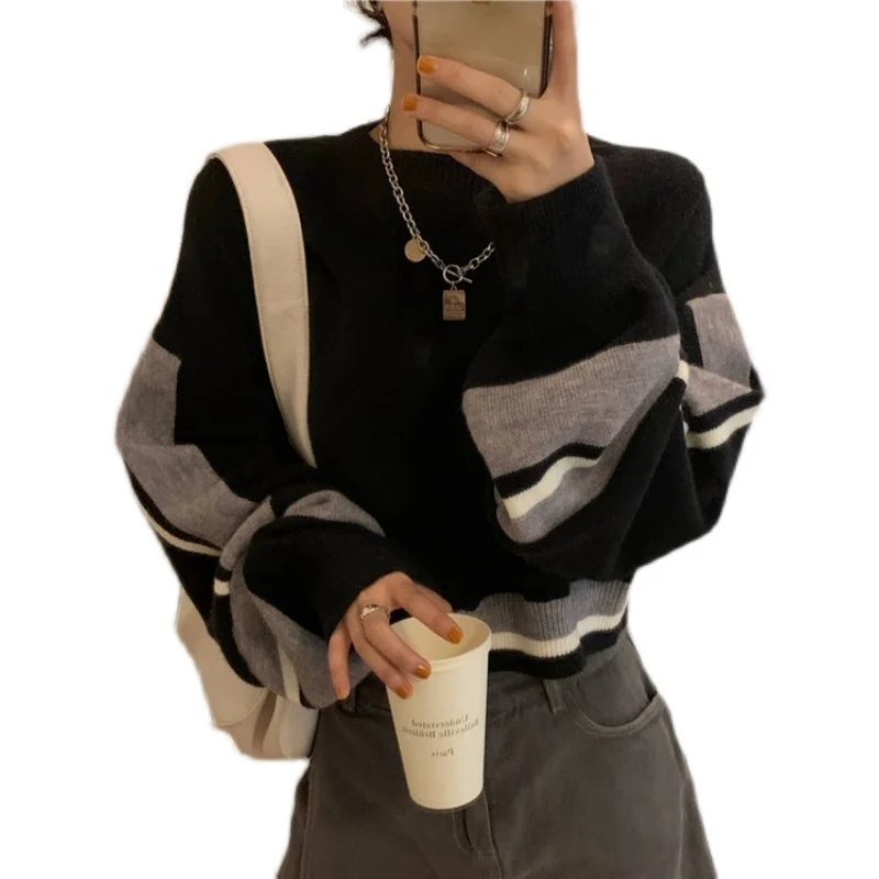 Короткий свитер для женщин Свободная верхняя одежда популярная 2021 Rac | Женская