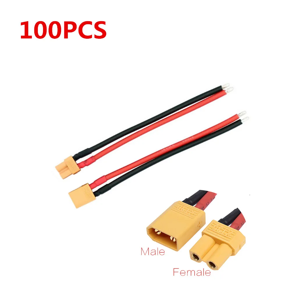 

100 шт./партия, штекеры XT30 с 16-жильным проводом 10 см