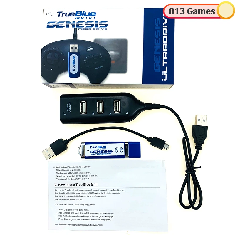 2019 настоящий синий мини Бойцовский набор 32 Гб с 58 играми/мерный пакет 64 ГБ 101