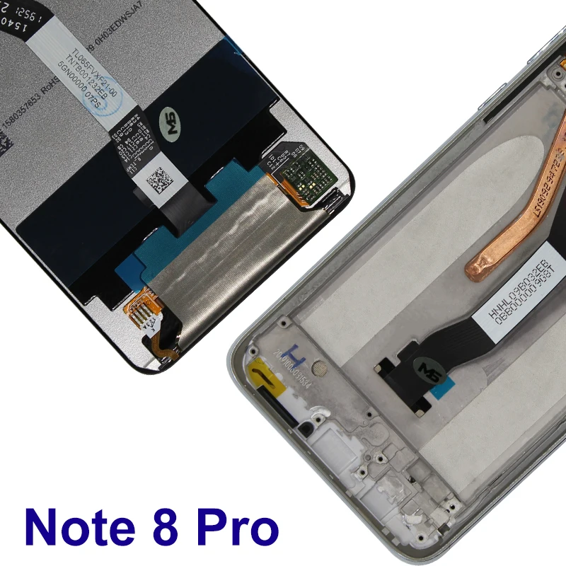 Pantalla LCD de 6,3 pulgadas para m&oacute;vil, montaje de digitalizador con pantalla t&aacute;ctil para Xiaomi Redmi Note 8 PRO, piezas de repuesto-4