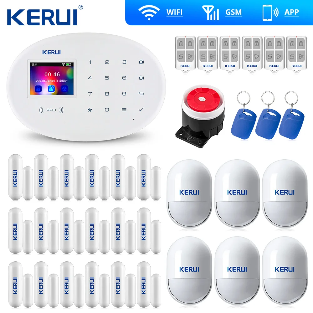 Беспроводная система охранной сигнализации KERUI W20 Wi Fi Gsm управление через