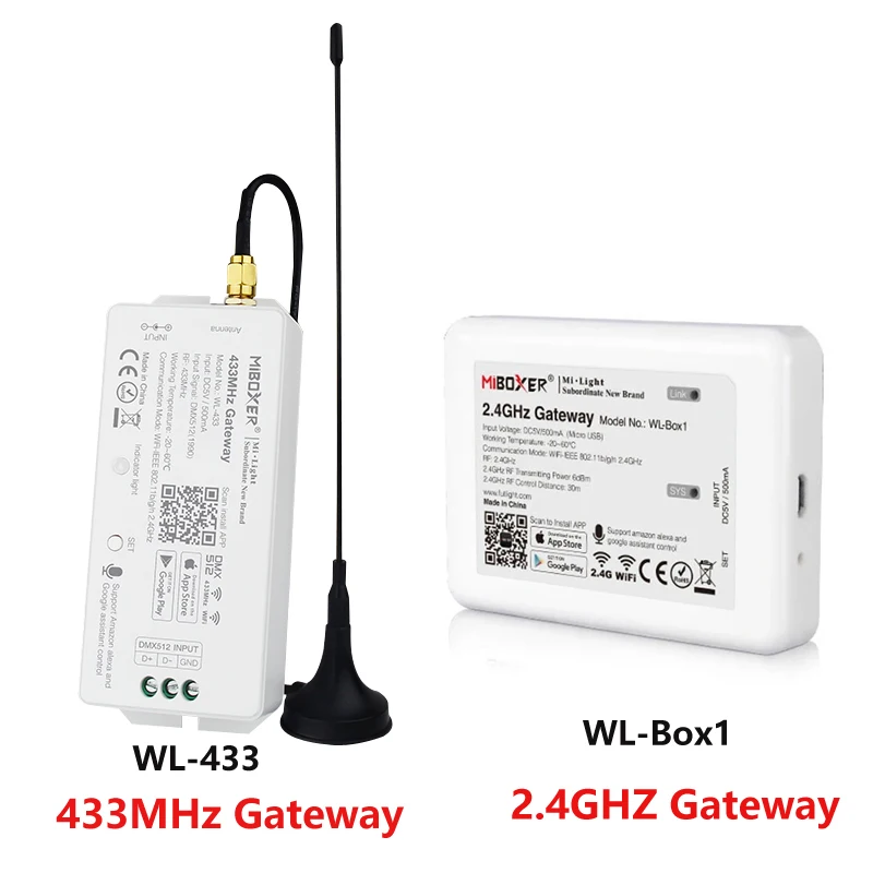 

LED Wi-Fi-контроллер, 2,4 ГГц, 433 МГц