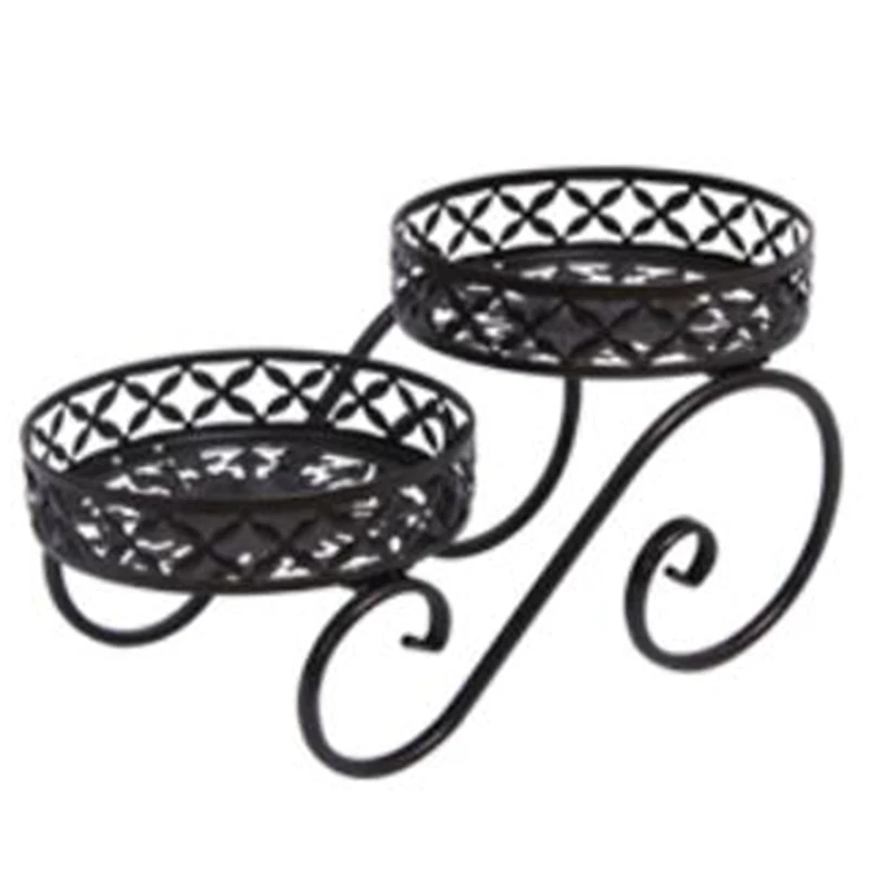 

Metal Plant Stand Indoor and Outdoor Wrought Iron Plant Pot Holder for Farmhouse Garden Lawn Patio Living Room Balcony