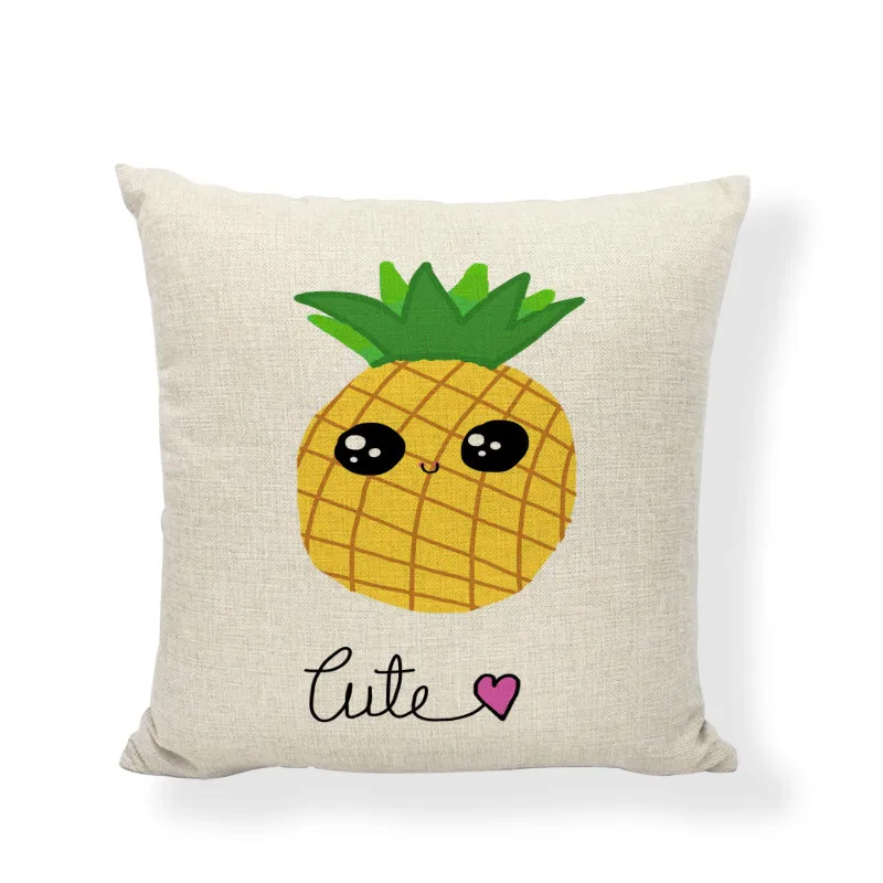 Чехол illow мультяшная Подушка &quotАнанас&quot декоративная подушка для дома чехол