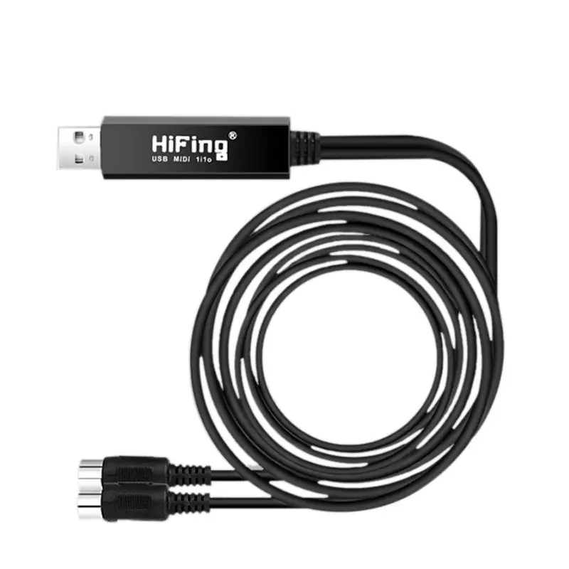 

Преобразователь интерфейса/адаптер Hifing с 5-контактным DIN MIDI-кабелем для ПК/ноутбука/Mac