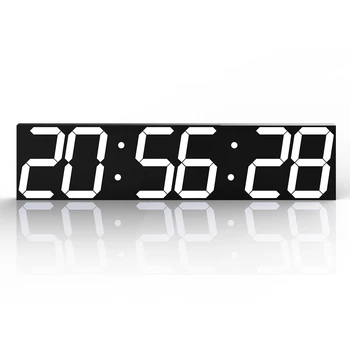 Oversize Digital LED Wall Clock Large Number Display Electronic 3D LED Clock with Remote Control Temperature Calendar Display