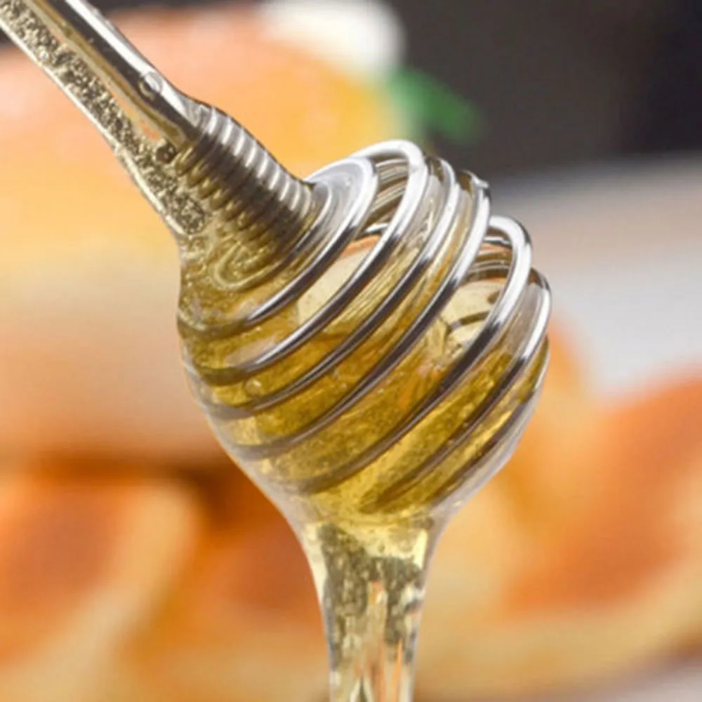 Длинная ручка Мёд Медведица ложки Кухня аксессуары спирали линейка инструменты