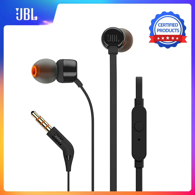 JBL T110 наушники плотно прилегающие к уху динамический спортивные музыкой чистый Hi