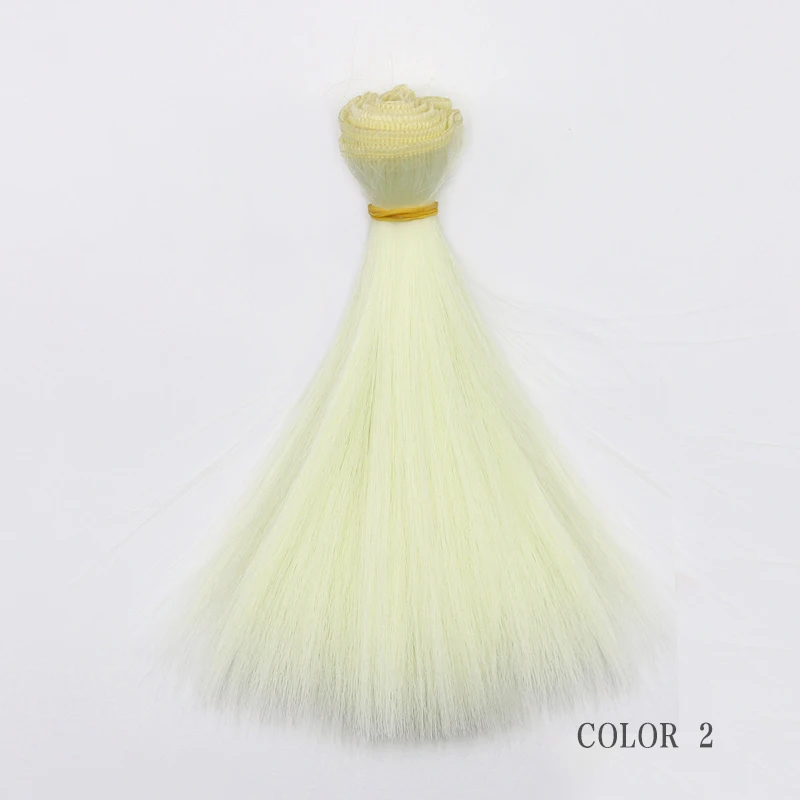 

15*100CM o 20*100CM o 25*100CM de largo recto alta temperatura fibra BJD SD pelucas DIY pelo para muecas envo gratis