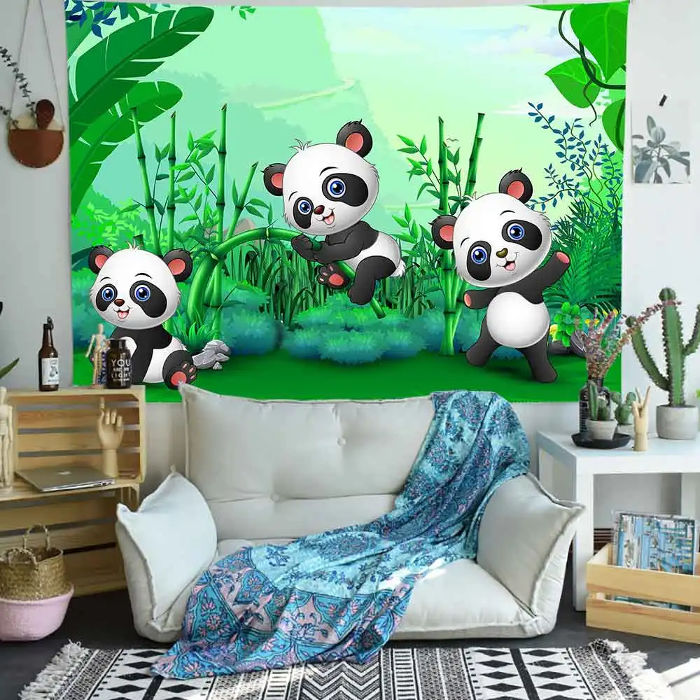 Simsant мультфильм кино запутанный гобелен волшебный лес эльф настенный для