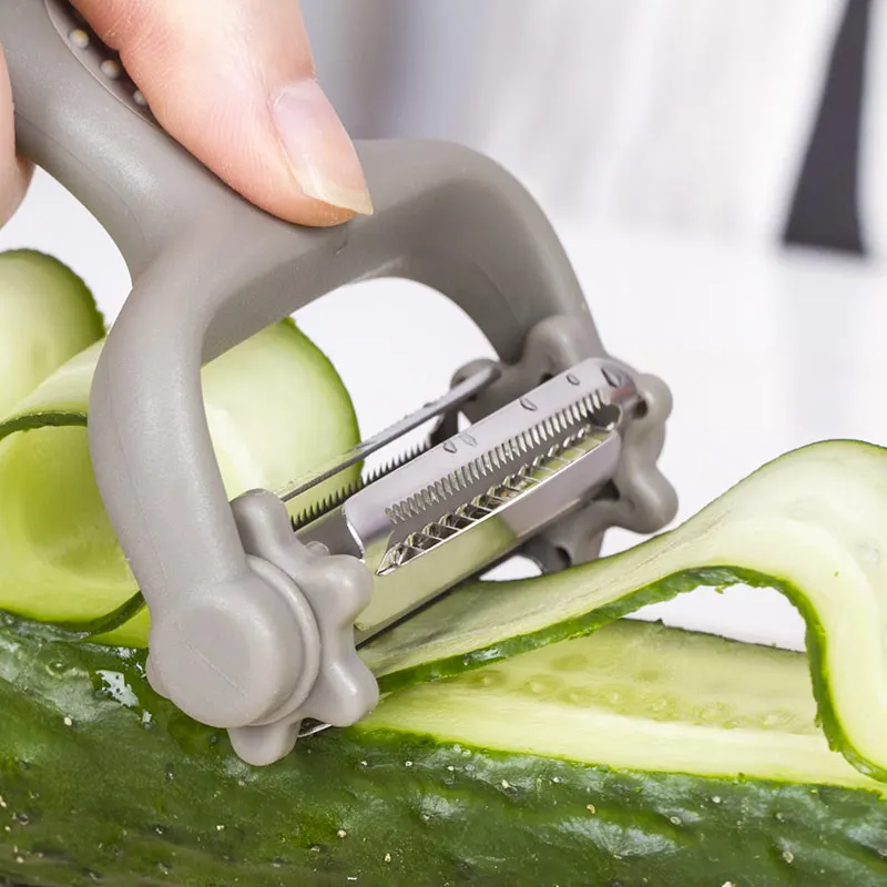 AMINNO Овощечистка Zester для картофеля Морковь Дыня Терка 3 вида Лезвия Резак Slicer