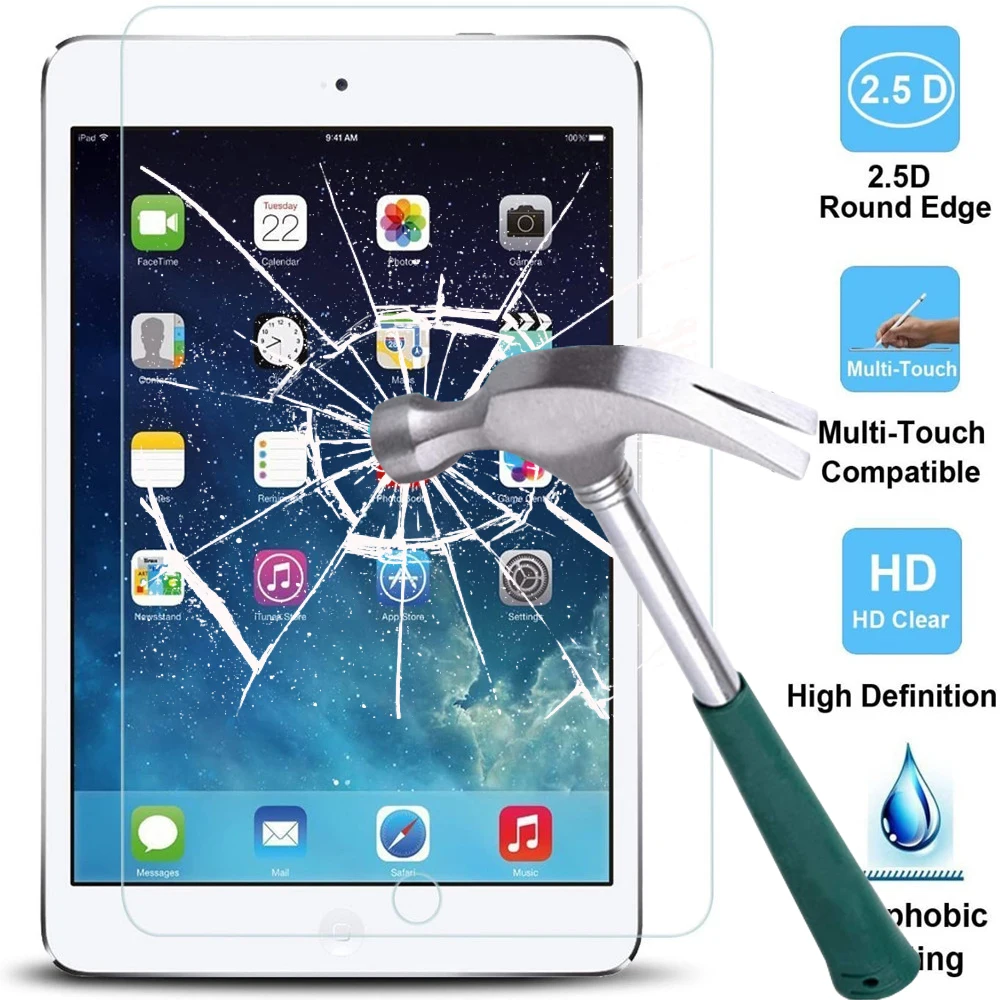 Закаленное стекло 9H для iPad 7 го поколения 10 2 дюймов защита экрана 2019 A2200 A2198 A2197