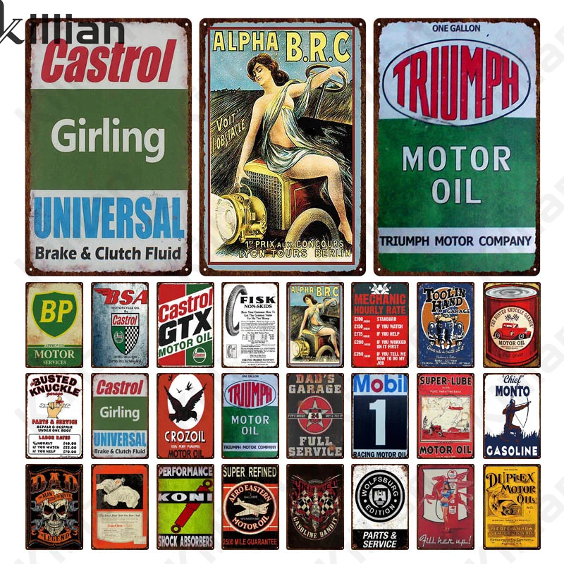 

Triumph Motor Oil плакат искусство раньше мы продаем металлическую пластину для моторного масла современный бар клуб украшение для дома металличе...