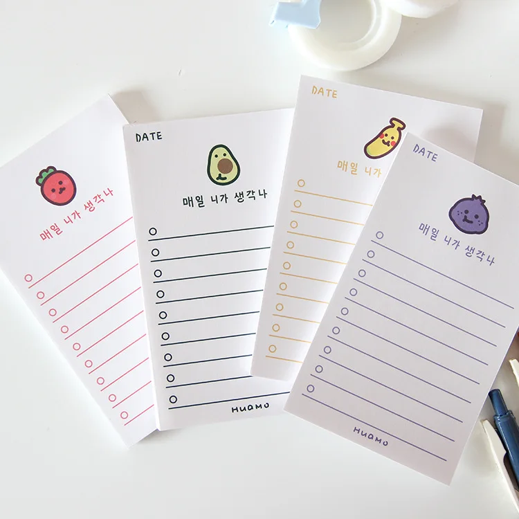 50 sheets/книга Kawaii бумага для заметок в форме фруктов книгоизучение Бумага