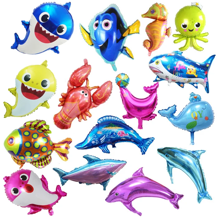 

Украшение на тему большого океана с животными, морское искусство, день рождения, годовщину, детский день рождения, сувениры, Декор, детские и...