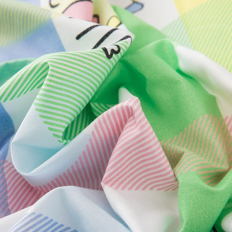 Комплект детского постельного белья с радужным единорогом мягкое удобное