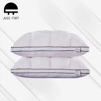 4874cm rectangle neck pillow twisted flower down pillow adult white duck down pillow core hotel comfortable pillow bedding 1pc
