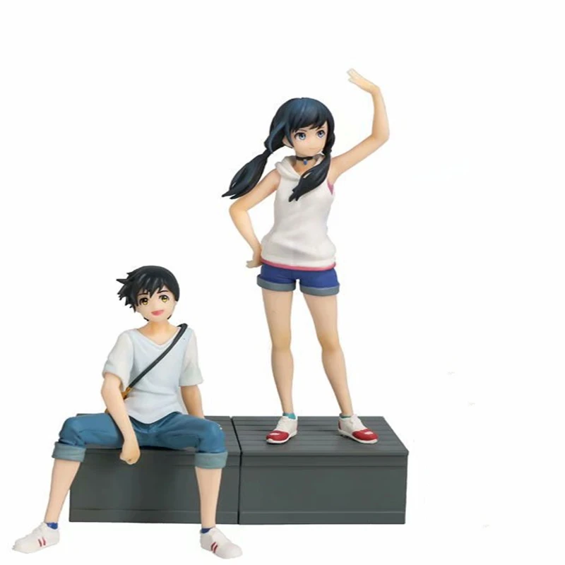 

2 шт./лот Tachibana Taki & Miyamizu Mitsuha привлекательная фигурка из аниме фильма «Ваше имя» ПВХ экшн-фигурка Коллекционная модель Кукла игрушки