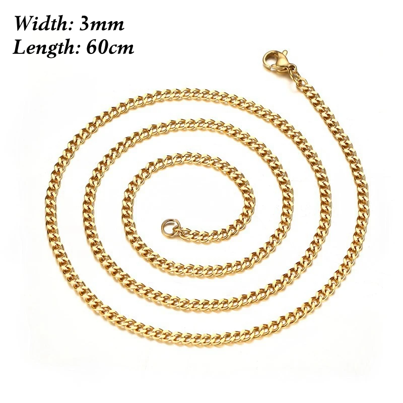 Мужское золотое ожерелье из нержавеющей стали изысканное ювелирное изделие