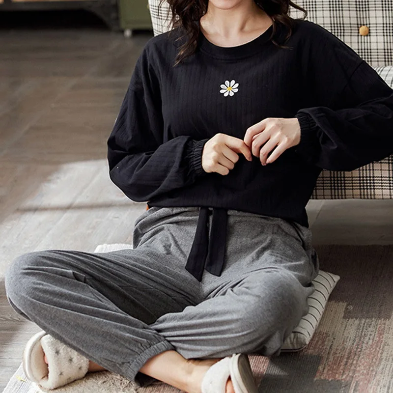 Пижама женская хлопок цвет в ассортименте M L XL XXL XXXL 2 шт/комплект|Кофты для сна| |