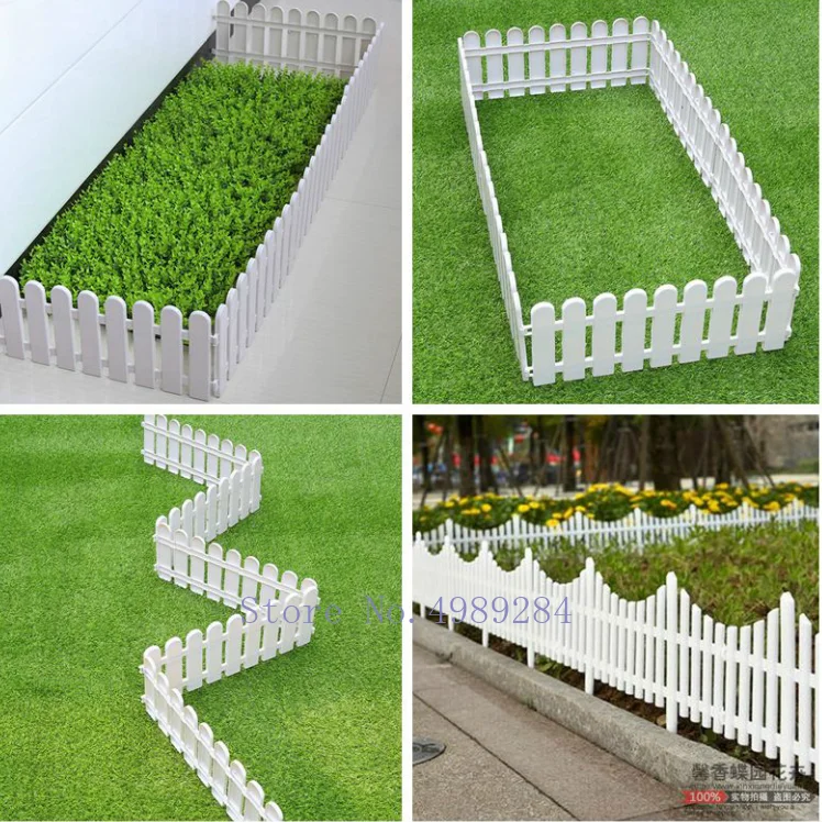 5 шт./компл. пластиковые садовые ограждения легко собрать белые в Европейском