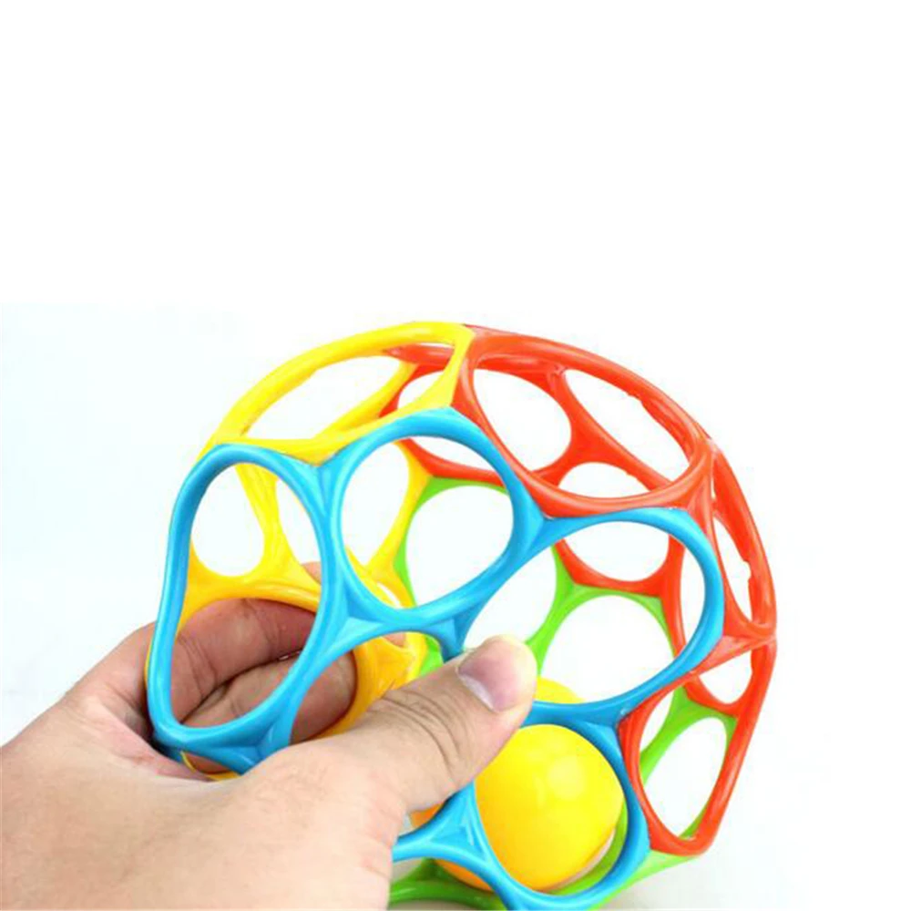 

Rattles Develop Baby Intelligence Grasping Gums Wave Ball Hand Bell Funny Bite Catch Hole Toys Children Infant Toy 0-12 Months