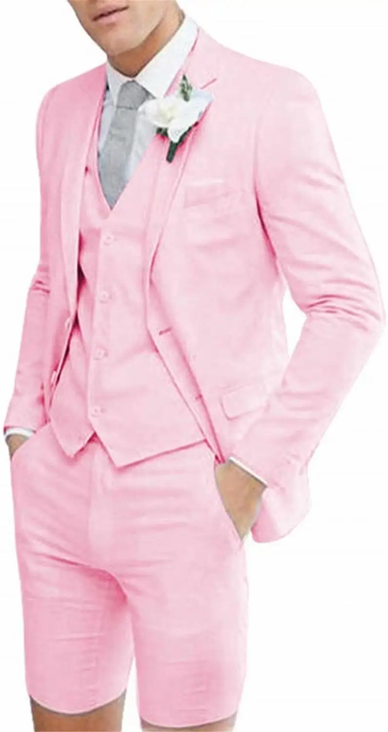 Костюм мужской повседневный из 3 предметов приталенный однотонный Свадебный с