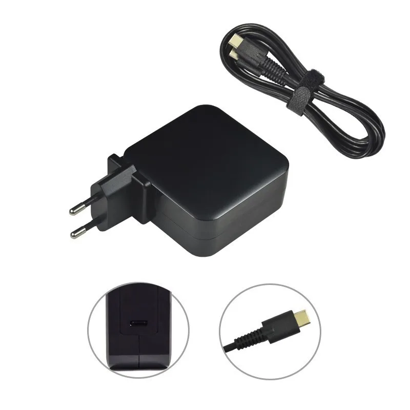 20V 3.25A 65W USB C Type C Universal Laptop Power Adapter Charger for Lenovo Yoga 5 Pro X1 T470p Asus B9440UA UX390 US+UK+EU+AU