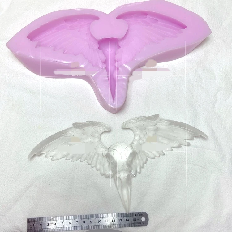 Transparent Silicone Mould Resin Decorative Craft DIY Large crow bird head wings handmade Mold epoxy resin molds for jewelry | Украшения и