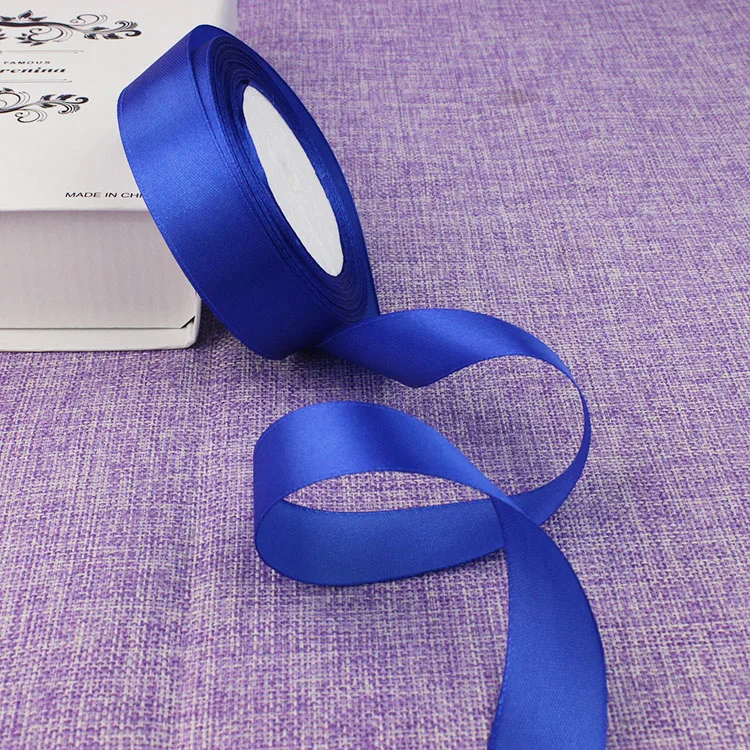 Шелковые атласные ленты 2 см золотые серебряные белые черные фиолетовые желтые