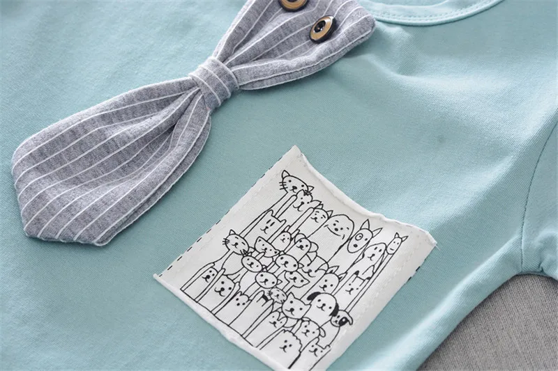 Комплект одежды для малышей мальчиков и девочек 2020 Милая летняя повседневная