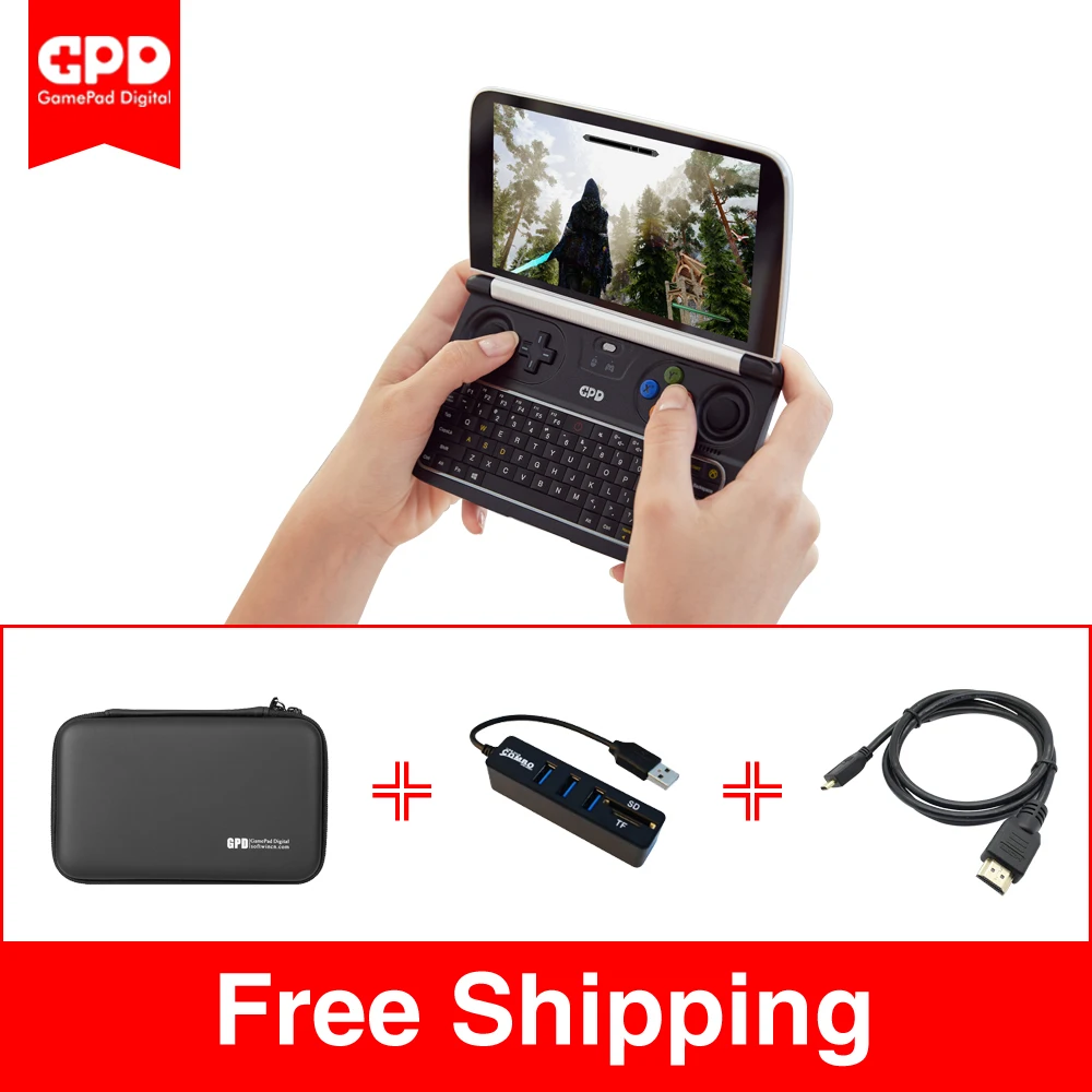 Игровой ноутбук GPD WIN2 WIN 2 Windows 10 мини портативный компьютер Intel Core M3 8100Y 8 ГБ + 256 6
