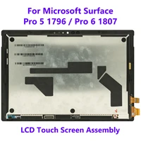 original microsoft surface pro 5 pro 6 model 1796 1807 lcd display touch screen digitizer assembly replacement lp123wq1 spa2