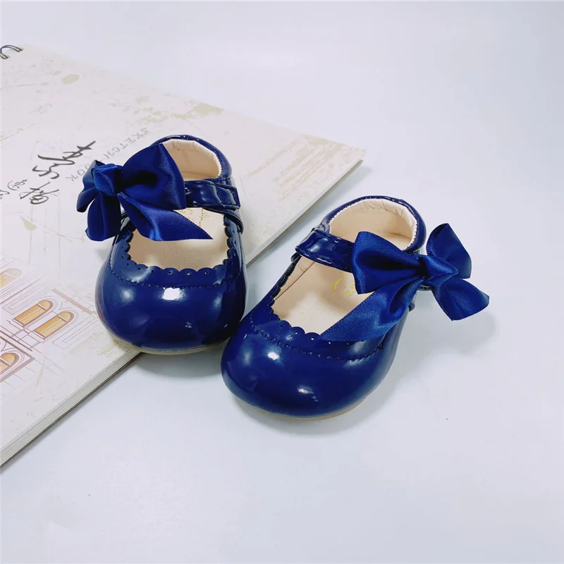 

Female Baby Cute Bow Single Shoes 2020 Spring And Autumn New Korean Princess Shoes Small Leather Shoes Dance Shoes