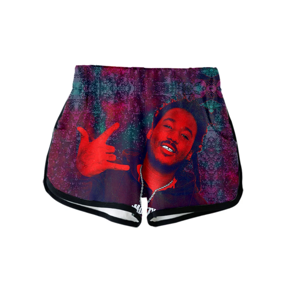 

2021 New Mozzy Merch 3D Print Summer Shorts Women Casual Girl Hot Sale Sexy Pants