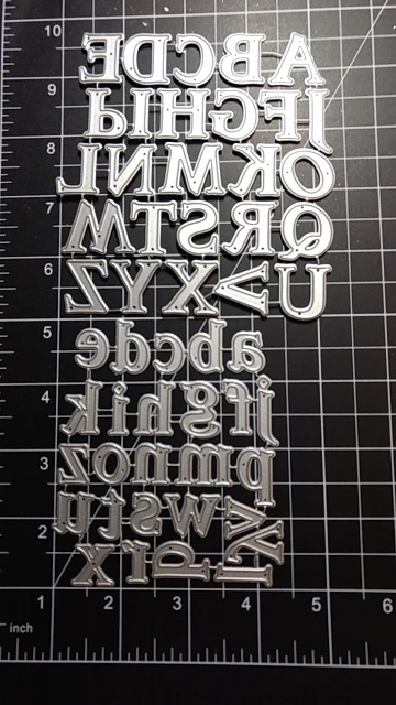 A ~ Z алфавитные буквы металлические Вырубные штампы скрапбукинг ремесло вырубки