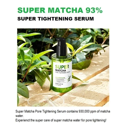 

SOME BY MI Super Matcha Pore Tightening Serum 50ml Pore Tightens Refining Moisturizing Essence Whitening Anti-aging Oil Control